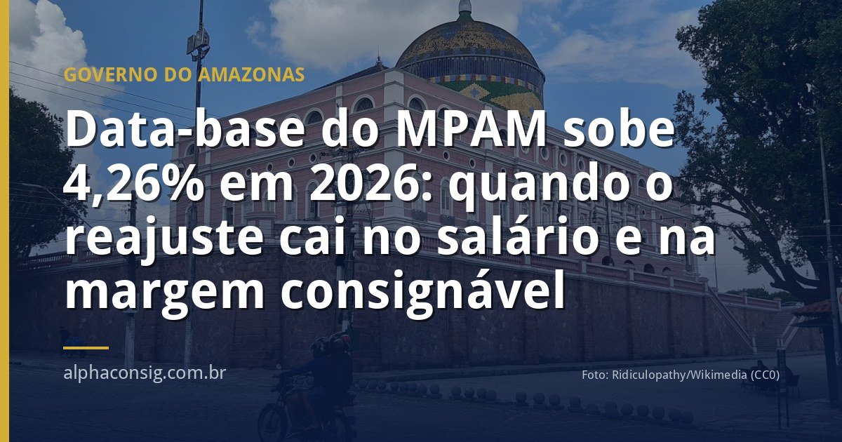 Data-base do MPAM sobe 4,26% em 2026: quando o reajuste cai no salário e na margem consignável