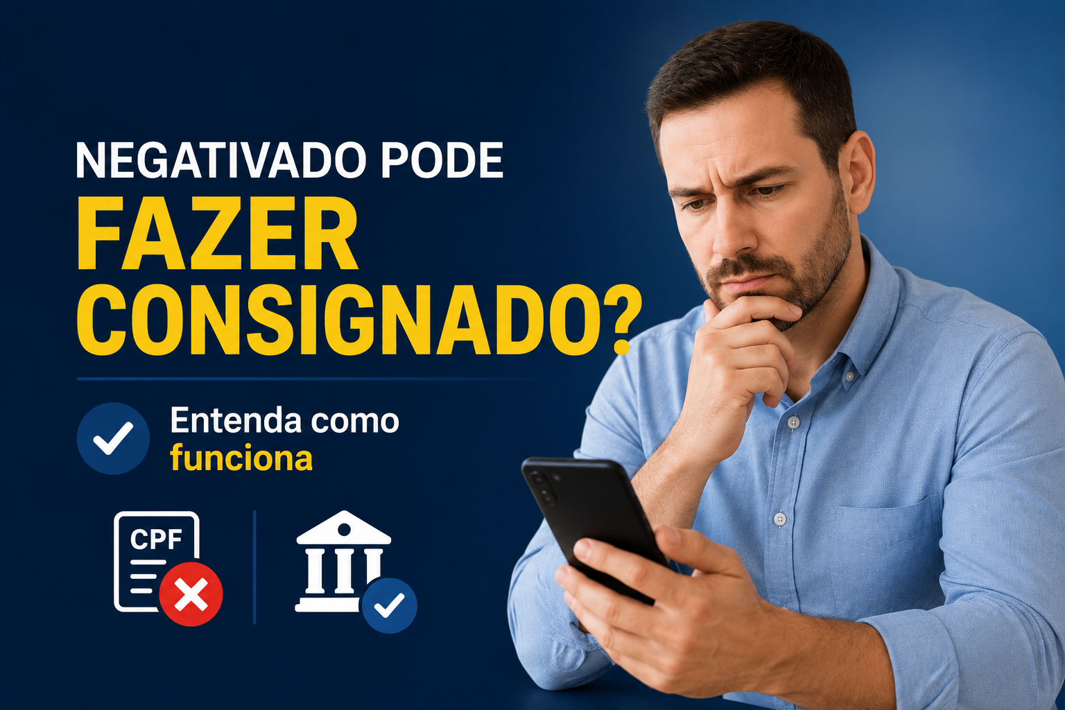 Servidor público com nome negativado pode fazer consignado? Entenda como funciona