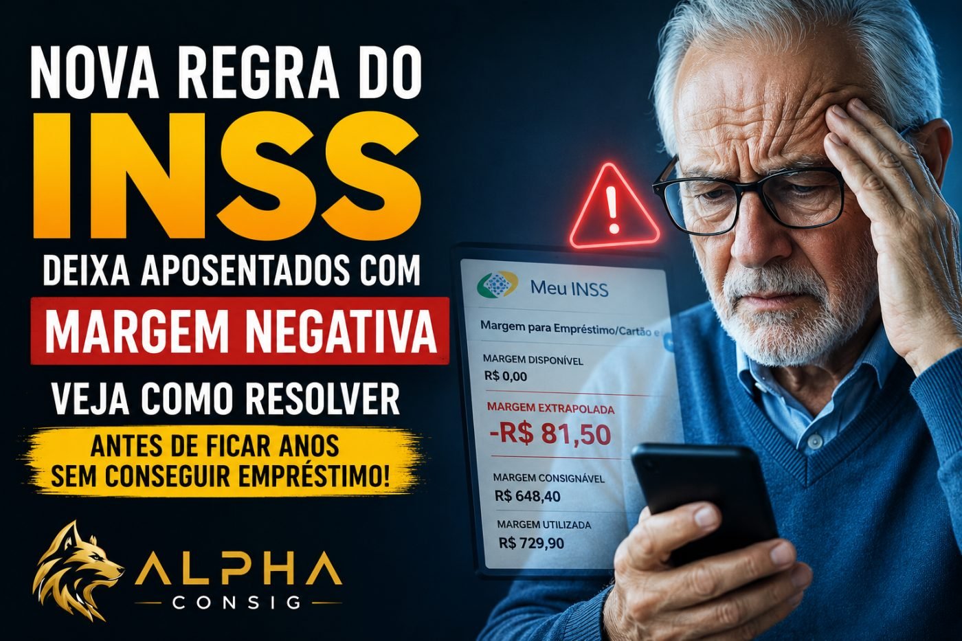 Nova regra do INSS deixa aposentados com margem negativa: veja como resolver antes de ficar anos sem conseguir empréstimo