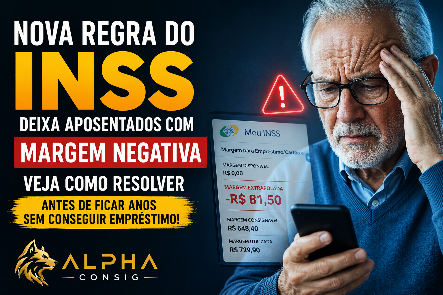 Nova regra do INSS deixa aposentados com margem negativa: veja como resolver antes de ficar anos sem conseguir empréstimo